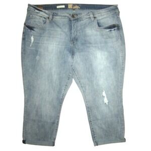 Kut From The Kloth Jeans NEW Womens Plus 24 Bardot Crop Skinny Boyfriend Pants